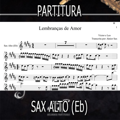 Partitura Lembranças de Amor (Victor e Leo) Sax Alto