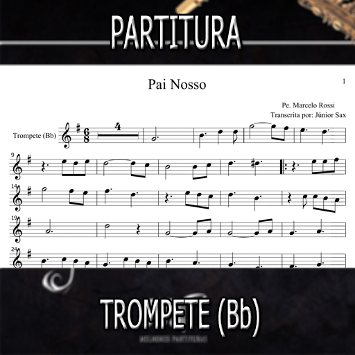 Partitura Pai Nosso (Pe. Marcelo Rossi) Trompete