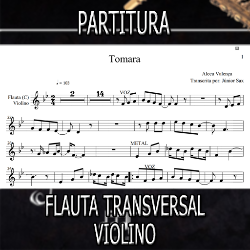 Partitura Tomara (Alceu Valença) Flauta-Violino