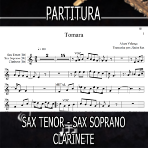 Tomara (Alceu Valença) – Sax Tenor-Soprano-Clarinete (Bb)