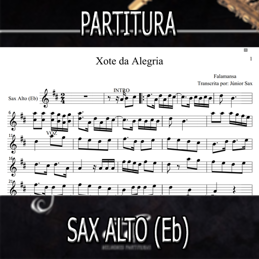 Partitura Xote da Alegria (Falamansa) Sax Alto
