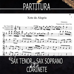 Xote da Alegria (Falamansa) – Sax Tenor-Soprano-Clarinete (Bb)