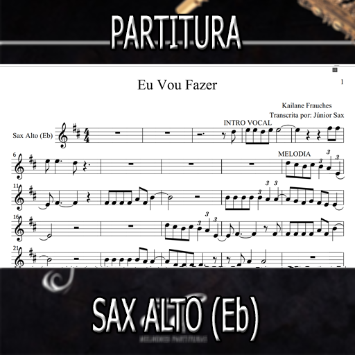 Partitura Eu Vou Fazer (Kailane Frauches) Sax Alto