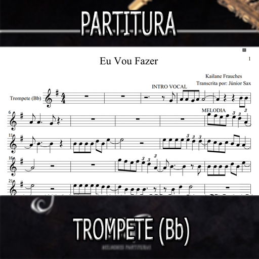 Partitura Eu Vou Fazer (Kailane Frauches) Trompete